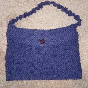 Navy Handmade Handbag $105